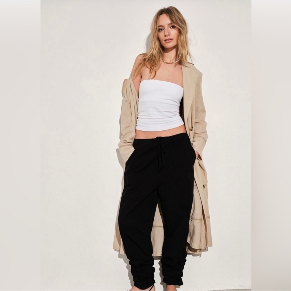 *NEW*Free People New Light Parachute Pants Black Size M